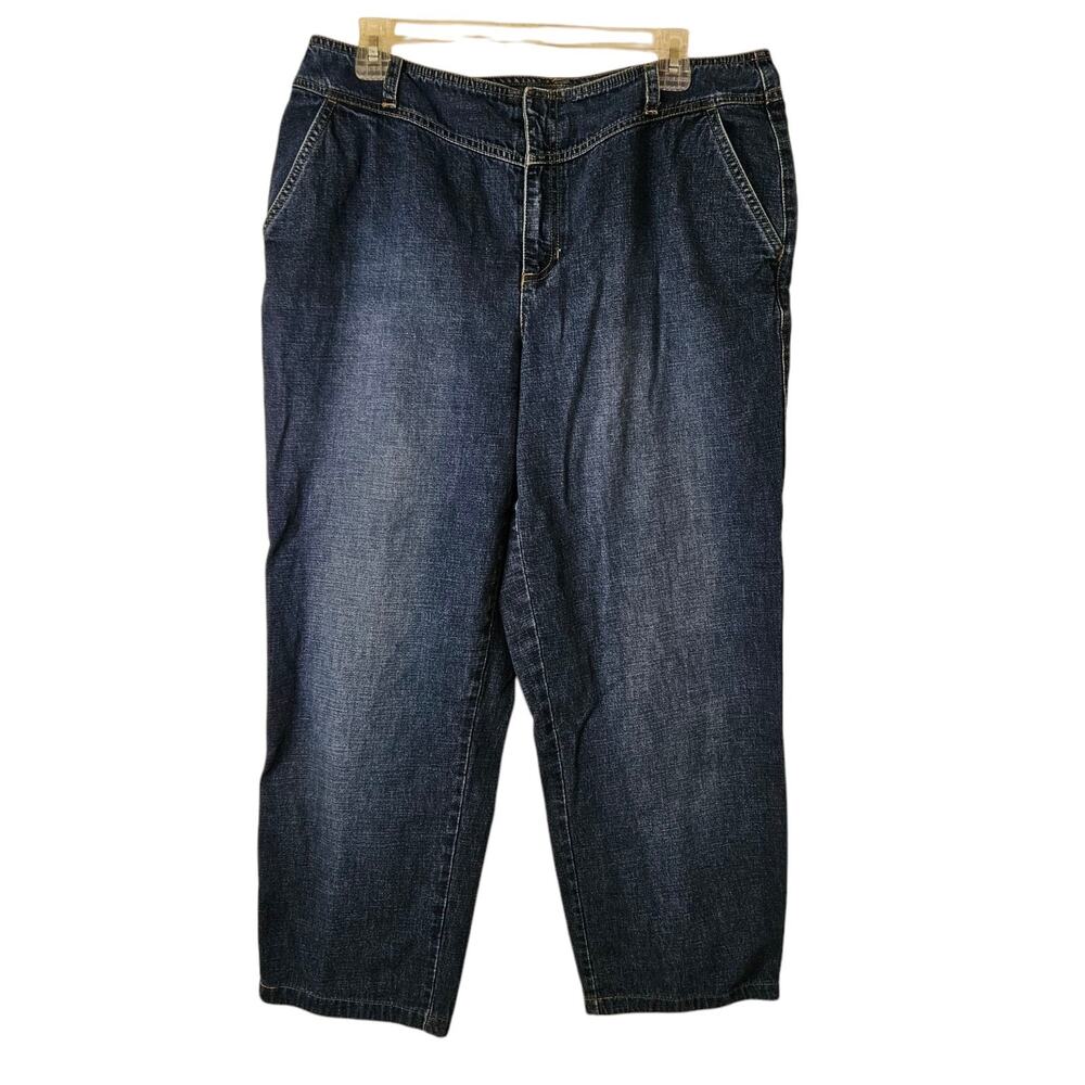 Liz Claiborne Jeans Women's Size 16 High Rise Medium Wash Straight Leg